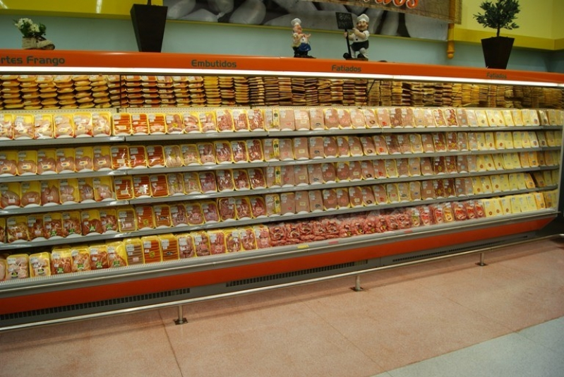 Expositor de Embandejados de Supermercado Valor Queimados - Expositor de Supermercado