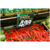 cartaz de supermercado preço Araras