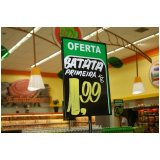 placas preços supermercado Pindamonhangaba