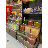 venda de pote acrílico para supermercado Araras