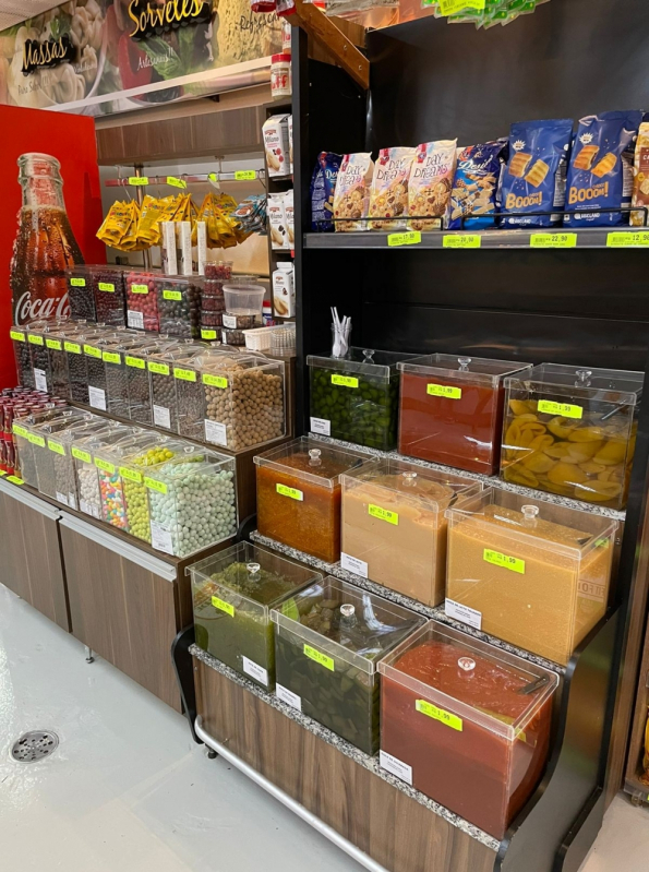 Venda de Pote Acrílico para Supermercado Lins - Pote Acrílico São Paulo